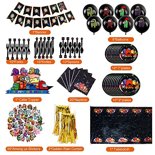 Among Us Birthday Party Supply Accessories Banner Balloon,Party decorations Banners for boys and girls Among Us Birthday Party Supply Accessories Banner Balloon,Party decorations Banners for boys and girls